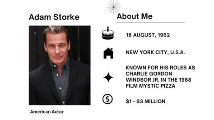 Adam Storke Net Worth