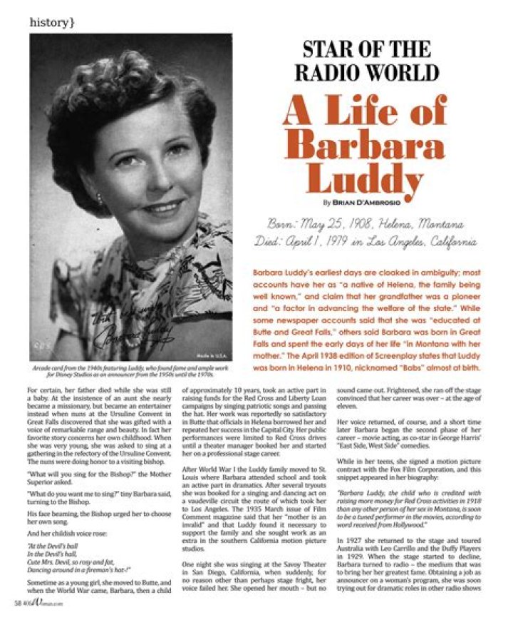 Barbara Luddy Net Worth
