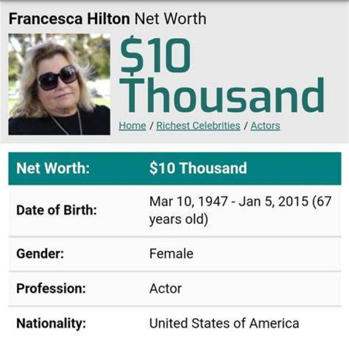 Francesca Poston Net Worth