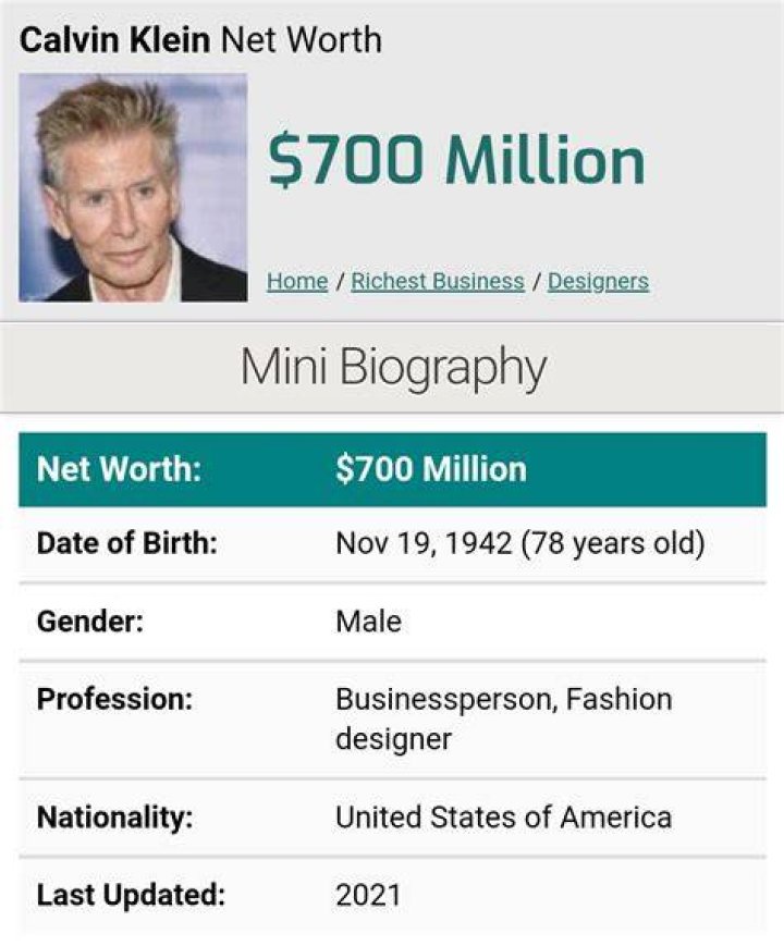 Gene Klein Net Worth