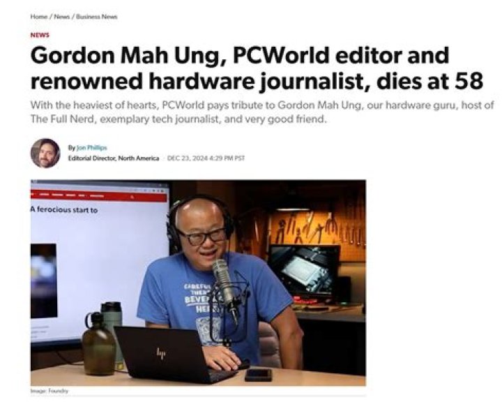 Gordon Mah Ung Net Worth