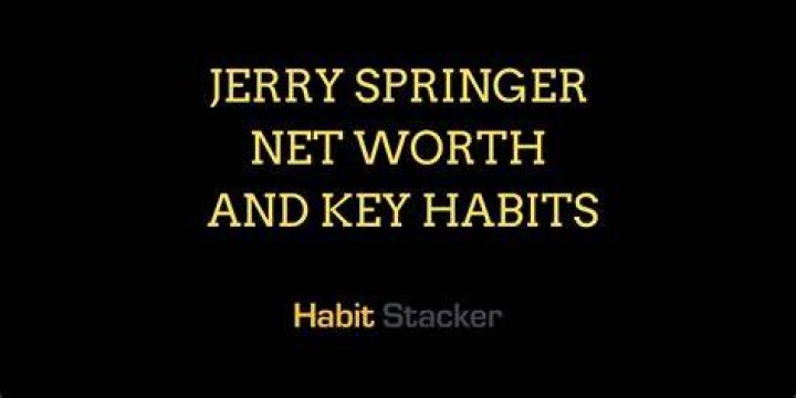 Jerry Springer Net Worth