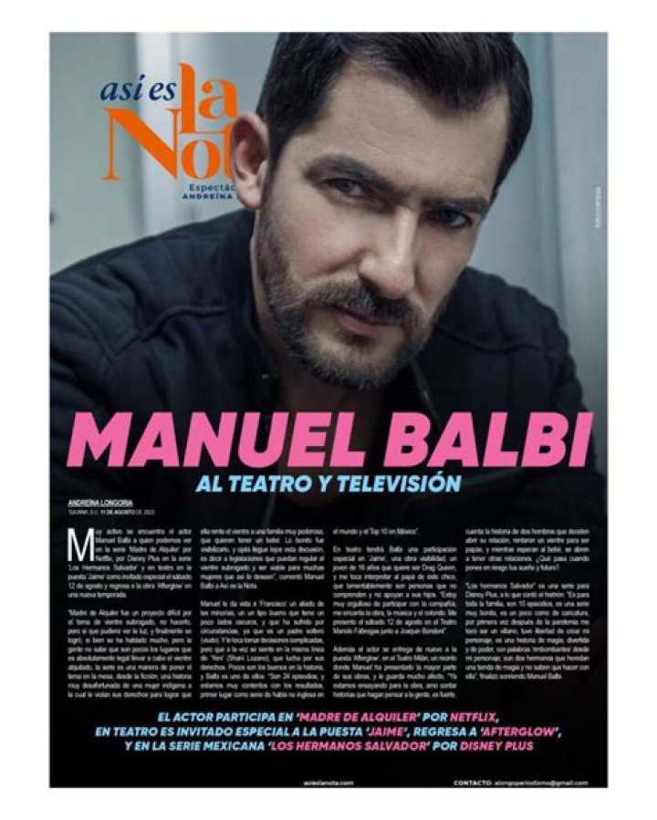 Manuel Balbi Net Worth