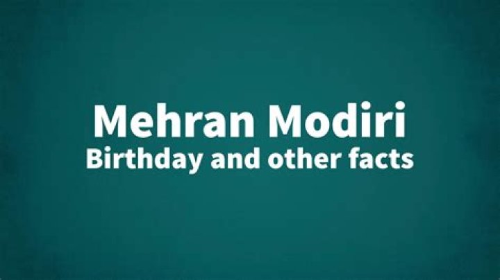 Mehran Modiri Net Worth