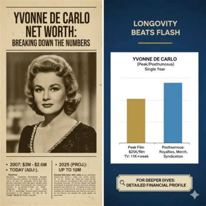 Yvonne De Carlo Net Worth